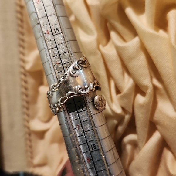 Artisan Made Antique Spoon Ring Sz 6 - Picture 6 of 7